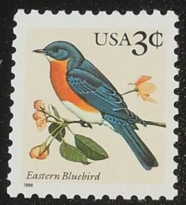 1996 3c Eastern Bluebird Scott 3033 Mint NH