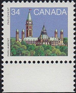 Canada Scott 925as Parliament MNH Booklet Single