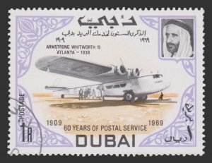 STAMP FROM DUBAI. SCOTT # 93. YEAR 1969. CTO