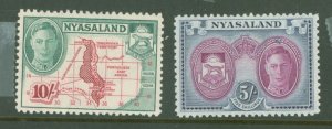 Nyasaland Protectorate #79-80 Unused Single