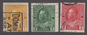 Canada #136-138 Used Admirals