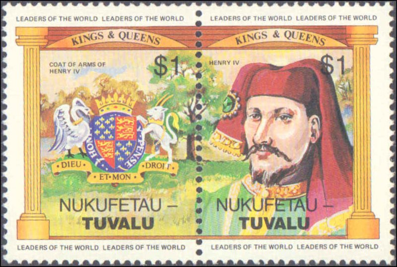 Tuvalu-Nukufetau #14-19, Complete Set(6), 1984, Royality, Never Hinged