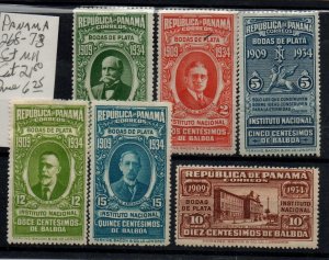 Panama 268-73 Set Mint Hinged