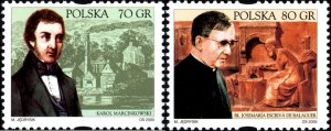 Poland 2000 MNH Stamps Scott 3526-3527 Josemaria Escriva Social Activists