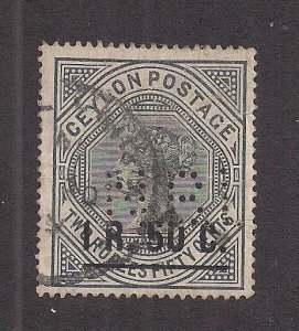 CEYLON SC# 160 PERFIN NRL  FVF/U