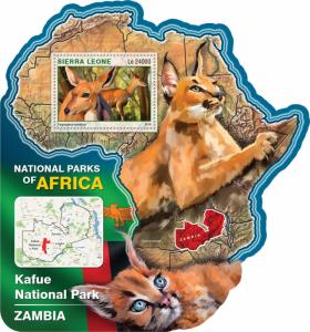 Sierra Leone 2016 MNH Kafue National Park 1v S/S Imbabala Wild Animals Stamps