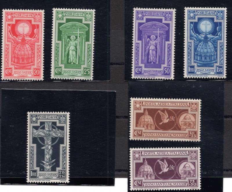 Holy Year 1933 complete set 7 values