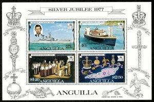 Anguilla 1977 - Queen Elizabeth Reign, 25 Years - Souvenir Sheet - 274a - MNH