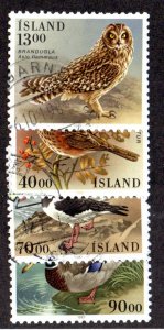 ICELAND 642-5 USED SCV $3.50 BIN $1.40 BIRDS