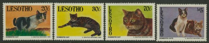 Lesotho 989-92 MNH Domestic Cats