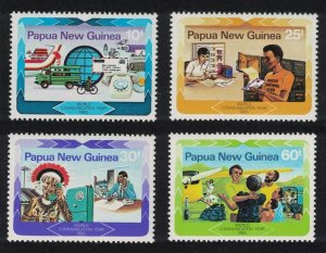 Papua NG World Communications Year 4v 1983 MNH SC#584-587 SG#468-471 MI#463-466