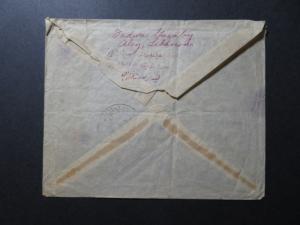 Lebanon 1947 Airmail Cover to USA / Light Creasing - Z10691