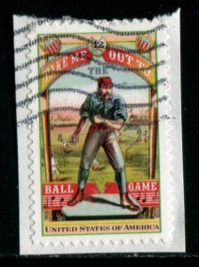 4341 US 42c Take Me Out to the Ball Game SA, used on paper