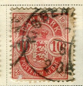 DENMARK; 1882-85 early classic issue used 10c. value