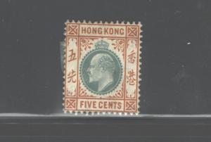 HONG KONG1903 K.EDWARD VII Sc.#74 / S.G.#65 M.H.