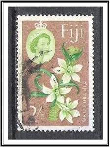 Fiji #184 QE II & White Orchids Used