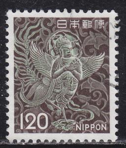 Japan 1079 Used 1972 Mythical Winged Woman, Chusonji