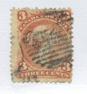 1868 QV 15 cents Large Queen on LAID PAPER used