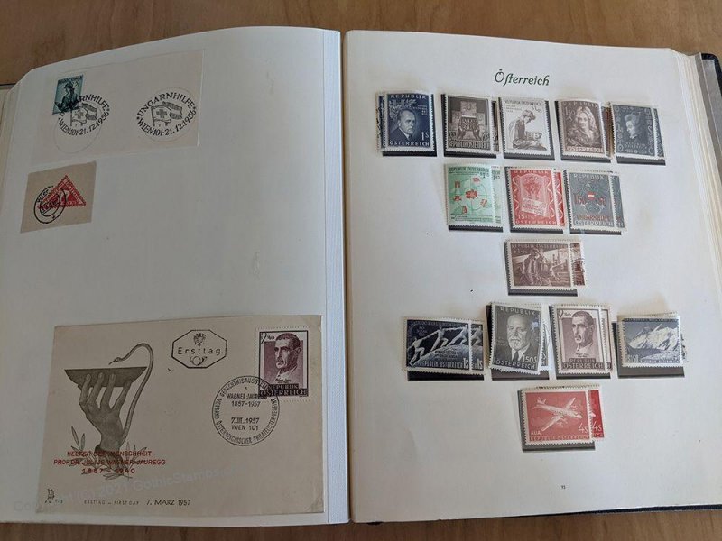 Austria Postwar Collection Graz Renner Sheets Birds Kids MNH + Many Used G105674