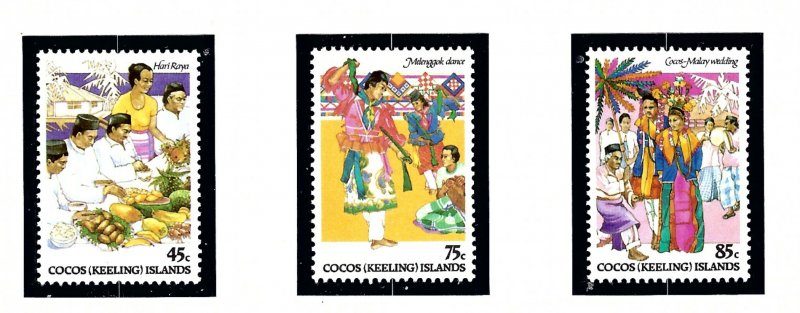 Cocos Is 108-10 MNH 1984 Festive Occasions    (KA)