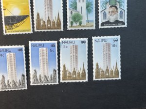 NAURU # 146-164-MINT/NEVER HINGED-----6 COMPLETE SETS------1976-78