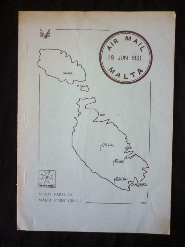 THE AIR MAILS OF MALTA by MALTA STUDY CIRCLE