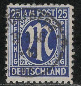 Germany AM Post Scott # 3N13a, used