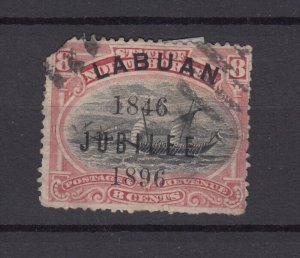 Labuan QV 1896 8c Jubilee O/P SG88 Fine Used BP8925