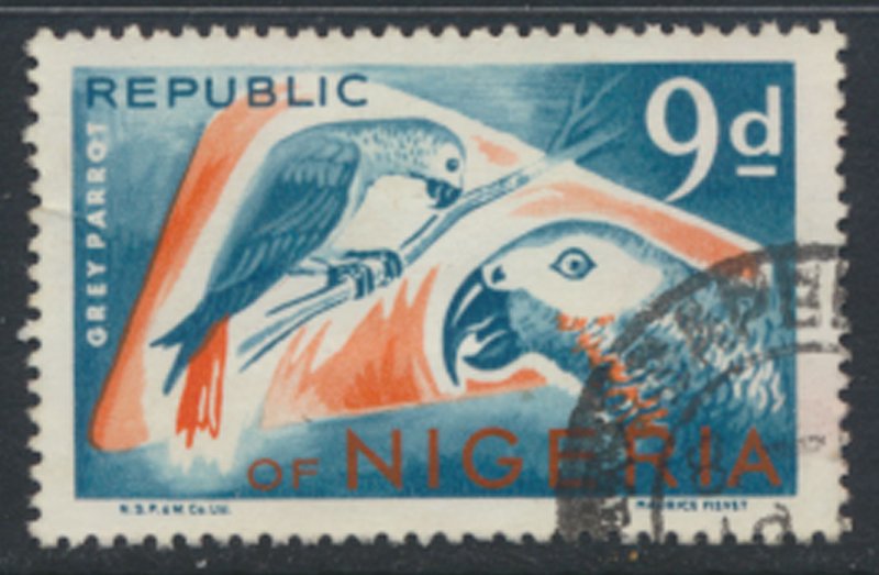 Nigeria SG 226 Sc# 263 Used Parrot Birds imprint N.S.P & M.Co Ltd  details & ...