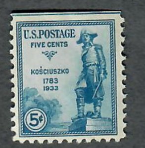 734 General Kosciuszko MNH Single