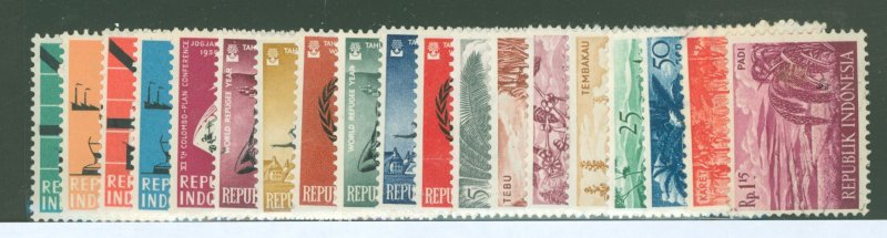 Indonesia #483-501 Unused Single (Complete Set)