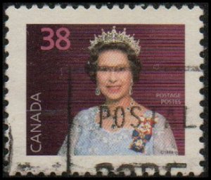 Canada 1164a - Used - 38c Elizabeth II (1987) (cv $0.55)