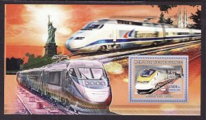 Guinea- 14id7-unused NH sheet-Trains-Locomotives-2006-