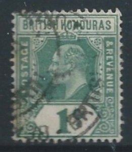 British Honduras #62 Used 1c King Edward VII - Wmk. 3