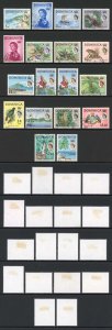 Dominica SG162/78 1954 Set of 19 (plus 14c type 2) Fine used Cat 48 pounds