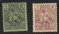 FRENCH GUINEA #18-9 MINT HINGED