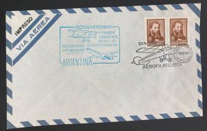 1969 Buenos Aires Argentina First Flight Airmail Cover FFC  To Mar De Plata