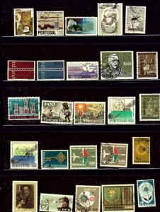 Portugal 25 different used stamps