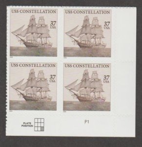 U.S. Scott #3869 USS Constellation Stamp - Mint NH Plate Block