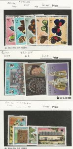 Belize, Postage Stamp, #346-50, 383-5, 668-71 Mint NH, Butterfly, JFZ