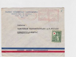 COLOMBIA 1954  SLOGAN METER AIR MAIL COVER TO ALEMANIA  R3789