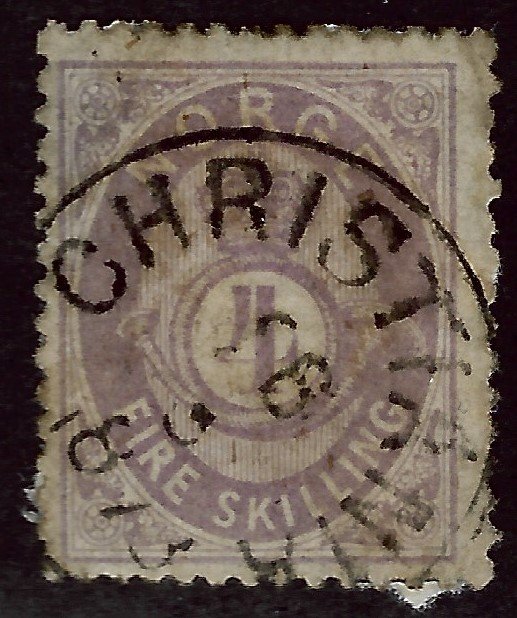 Norway SC#19 Used Fine SCV$65...Worthy of a close look!!