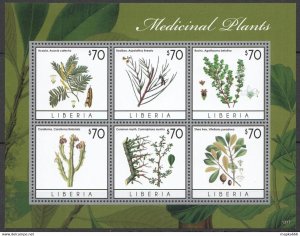 2013 Liberia Flowers Flora Medicinal Plants #6253-58 Kb ** Pm089