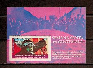 GUATEMALA Sc C620 NH SOUVENIR SHEET OF 1977 - SCULPTURE OF CHRIST