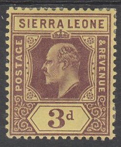 SIERRA LEONE 1907 KEVII 3D