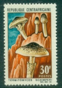 Central African Republic 1967 Fungi Mushrooms 30fr Termitomyces schimperi MUH