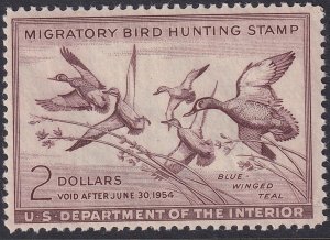 RW20 U.S. 1953 Federal Duck Stamp $2.00 MNH CV $90.00