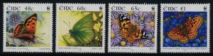 Ireland 1615-8 MNH WWF, Butterflies, Flowers