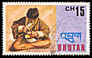 Bhutan 189, used, Silversmith
