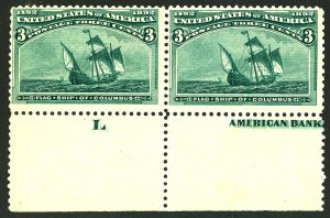 U.S. #232 MINT PAIR NG